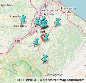 Mappa Contrada costa cola, 66011 Bucchianico CH, Italia (5.50667)