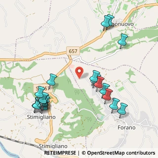 Mappa Via dei Gradini, 02044 Forano RI, Italia (1.25)
