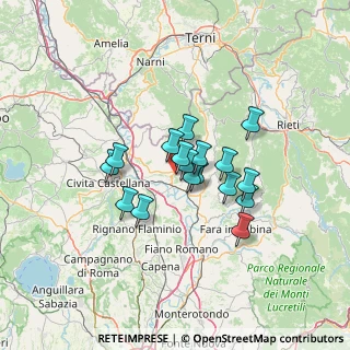 Mappa Via dei Gradini, 02044 Forano RI, Italia (9.93294)