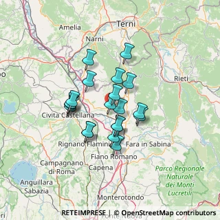 Mappa Via dei Gradini, 02044 Forano RI, Italia (10.5475)