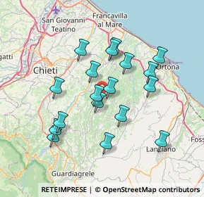 Mappa Via Nevi, 66010 Giuliano teatino CH, Italia (6.85889)