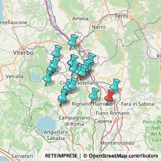 Mappa Via di Celle, 01033 Civita Castellana VT, Italia (9.628)