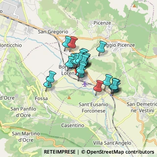 Mappa Via San Lorenzo, 67020 Fossa AQ, Italia (1.08148)