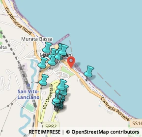 Mappa Via Cavour, 66038 Marina di San Vito CH, Italia (0.447)