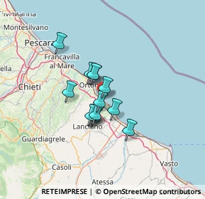 Mappa Via Cavour, 66038 Marina di San Vito CH, Italia (8.97615)