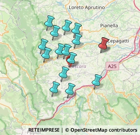 Mappa Via Scarciabue, 65020 Cugnoli PE, Italia (6.20938)