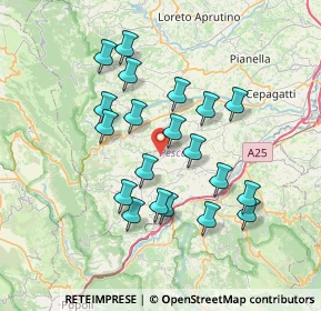 Mappa Via Scarciabue, 65020 Cugnoli PE, Italia (6.909)