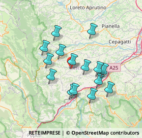 Mappa Via Scarciabue, 65020 Cugnoli PE, Italia (6.39533)