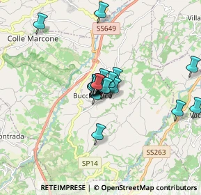 Mappa Via S. Chiara, 66011 Bucchianico CH, Italia (1.192)