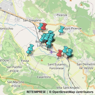 Mappa Via San Lorenzo 21 - Zona Artigianale, 67020 Fossa AQ, Italia (1.04444)