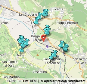 Mappa Via San Lorenzo 21 - Zona Artigianale, 67020 Fossa AQ, Italia (1.8505)
