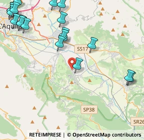 Mappa Via Monticchio, 67020 L'Aquila AQ, Italia (6.44)