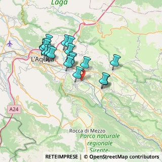 Mappa Via Stazione di Fossa, 67026 Poggio Picenze AQ, Italia (7.0575)
