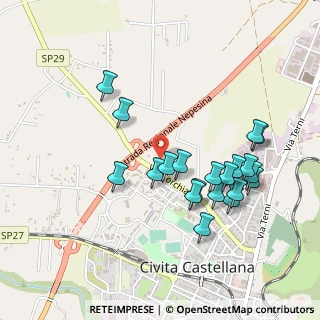 Mappa Via Corchiano, 01033 Civita Castellana VT, Italia (0.492)
