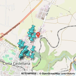 Mappa Via Terni, 01033 Civita Castellana VT, Italia (0.555)