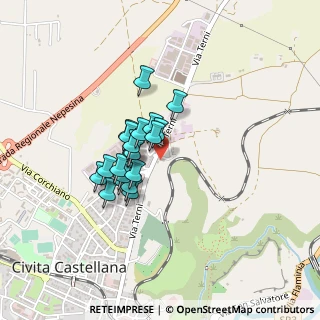 Mappa Via Terni, 01033 Civita Castellana VT, Italia (0.3105)