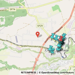 Mappa Via Primo Levi, 01033 Civita Castellana VT, Italia (1.383)