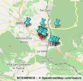 Mappa Via delle Fortezze, 01019 Vetralla VT, Italia (0.8855)