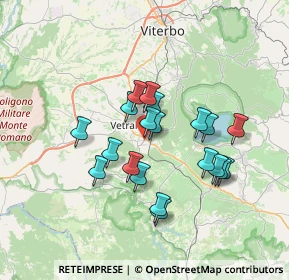 Mappa Via delle Fortezze, 01019 Vetralla VT, Italia (6.1585)