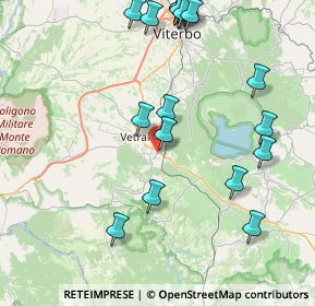 Mappa Via delle Fortezze, 01019 Vetralla VT, Italia (10.4255)