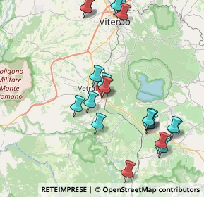 Mappa Via delle Fortezze, 01019 Vetralla VT, Italia (9.226)