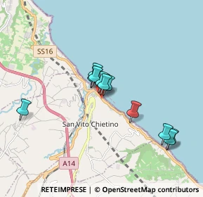 Mappa San Vito Chietino, 66038 Marina di San Vito CH, Italia (1.54364)