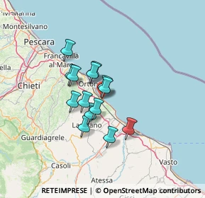 Mappa San Vito Chietino, 66038 Marina di San Vito CH, Italia (9.65857)