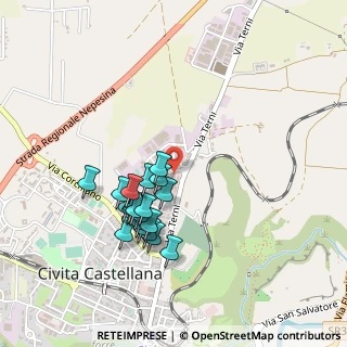 Mappa Via Donatello, 01033 Civita Castellana VT, Italia (0.4385)