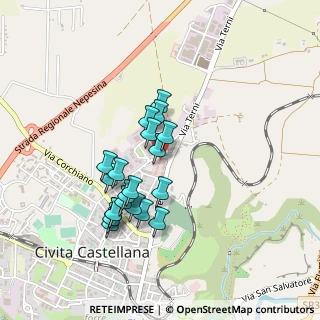 Mappa Via Donatello, 01033 Civita Castellana VT, Italia (0.4005)