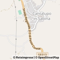 Map Cantalupo in Sabina