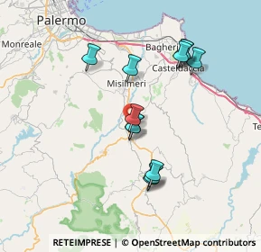 Mappa S.P. 134 KM 1, 90030 Bolognetta PA, Italia (7.2675)