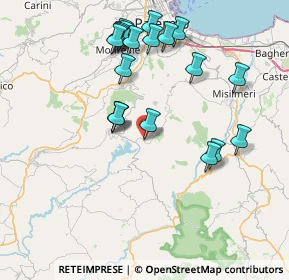 Mappa Via San Giovanni Bosco, 90030 Santa Cristina Gela PA, Italia (8.875)