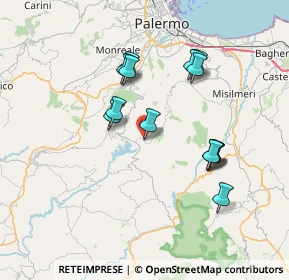 Mappa Via S. Giovanni Bosco, 90030 Santa Cristina Gela PA, Italia (7.385)
