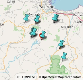 Mappa Via S. Giovanni Bosco, 90030 Santa Cristina Gela PA, Italia (6.45)