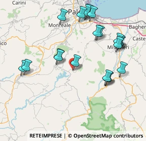 Mappa Via San Giovanni Bosco, 90030 Santa Cristina Gela PA, Italia (9.6505)