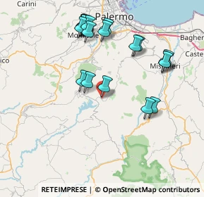 Mappa Via S. Giovanni Bosco, 90030 Santa Cristina Gela PA, Italia (9.1265)