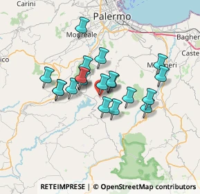 Mappa Via S. Giovanni Bosco, 90030 Santa Cristina Gela PA, Italia (5.832)