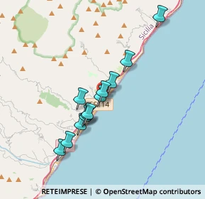 Mappa Via Torrente Allume, 98027 Roccalumera ME, Italia (3.25833)