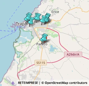 Mappa Via Concordia, 91027 Paceco TP, Italia (3.55727)