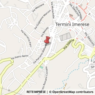Mappa Via Piersanti Mattarella, 17, 90018 Termini Imerese PA, Italia, 90018 Termini Imerese, Palermo (Sicilia)