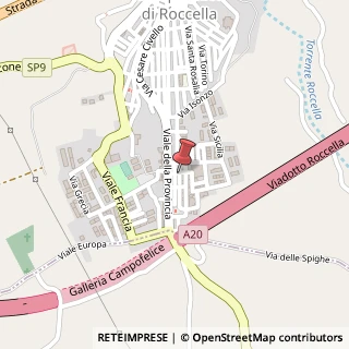 Mappa Via Alcide De Gasperi, 3, 90010 Campofelice di Roccella, Palermo (Sicilia)