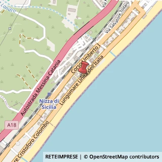 Mappa Via Marina, 911, 98026 Nizza di Sicilia, Messina (Sicilia)