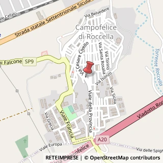 Mappa Via Rodolfo D'Anna, 63, 90010 Campofelice di Roccella, Palermo (Sicilia)