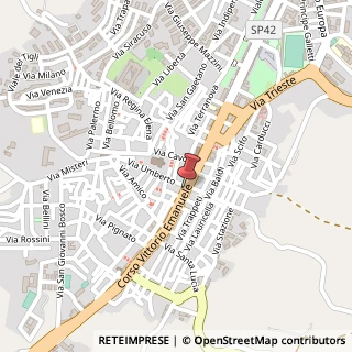 Mappa Corso Vittorio Emanuele, 98, 93017 San Cataldo, Caltanissetta (Sicilia)
