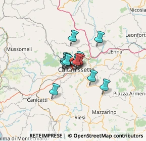 Mappa Largo Enrico Petrella, 93100 Caltanissetta CL, Italia (7.345)