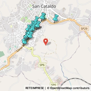 Mappa Via Achille Carusi, 93017 San Cataldo CL, Italia (0.5465)