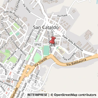 Mappa Via Principe Galletti, 42, 93017 San Cataldo, Caltanissetta (Sicilia)