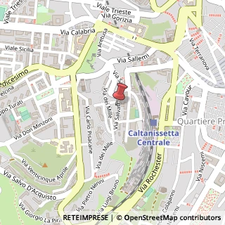 Mappa Via Salvati, 53, 93100 Caltanissetta, Caltanissetta (Sicilia)