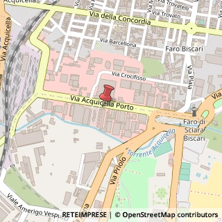 Mappa Via Acquicella Porto, 25, 95121 Catania, Catania (Sicilia)