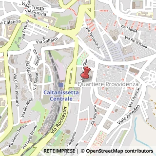 Mappa Via Camillo Benso Conte di Cavour, 92, 93100 Caltanissetta, Caltanissetta (Sicilia)